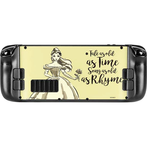 Disney Princess Belle Tale As Old As Time Art Steam Deck Handheld Gaming Computer Skin
